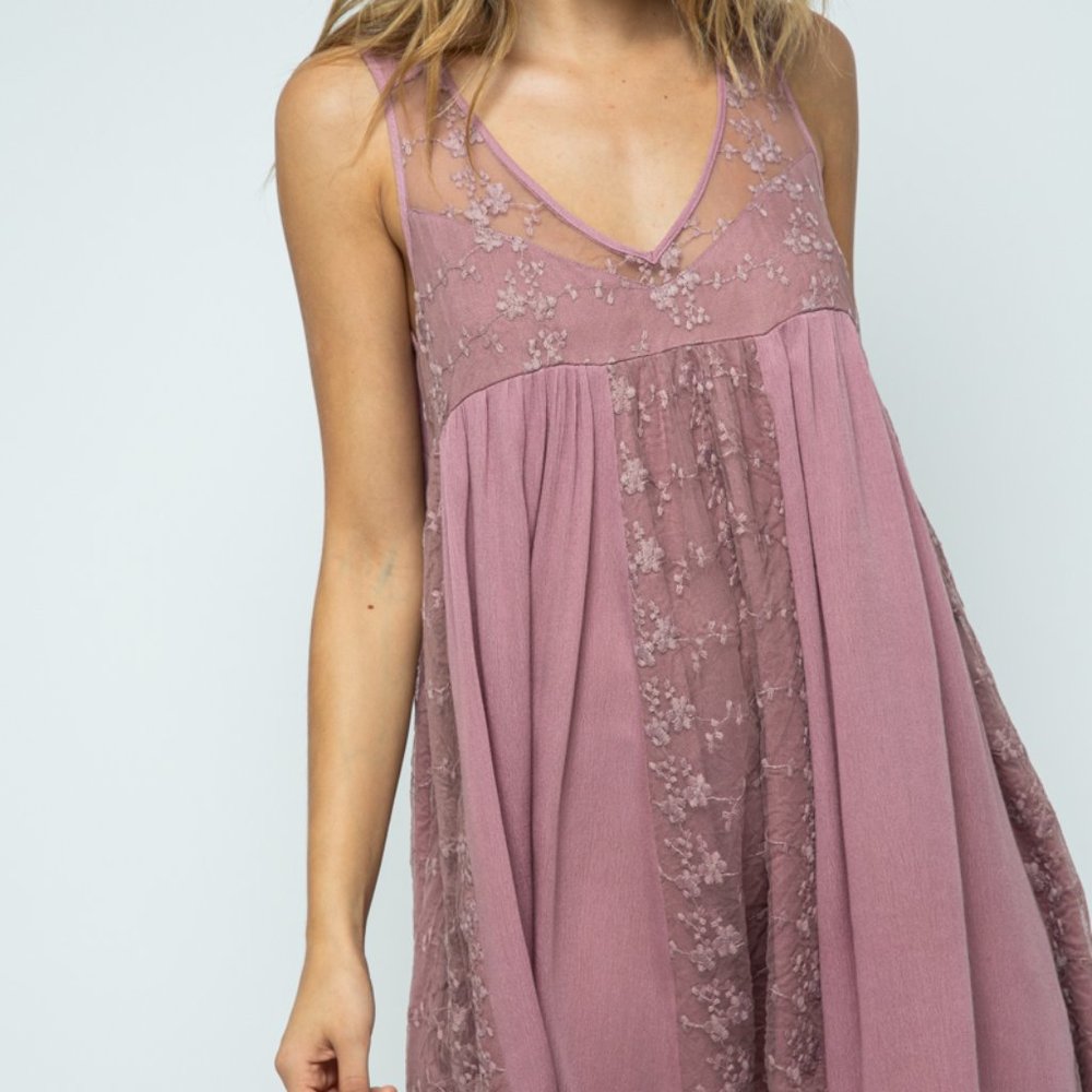 woven sleeveless dress